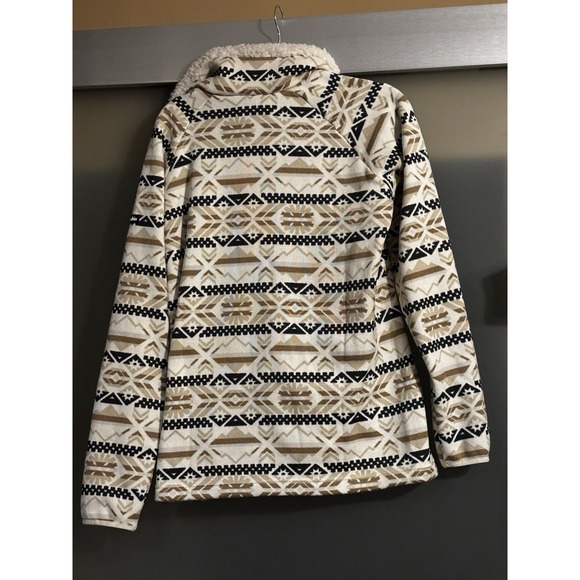 Columbia Sweater Women Large Aztec Snap Button - Picture 3 of 6